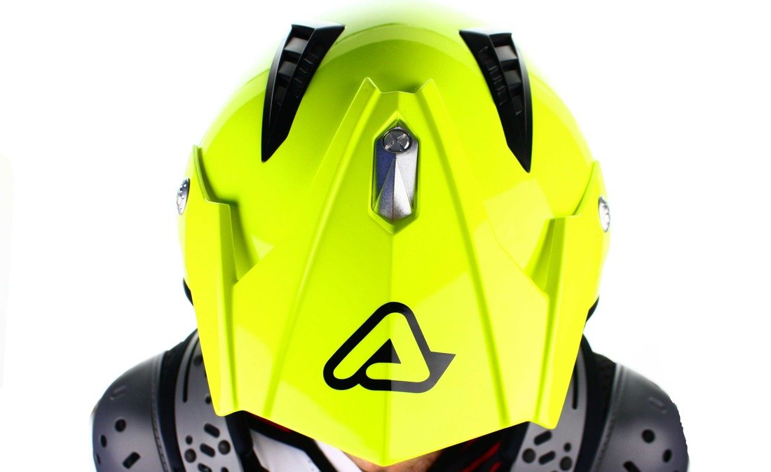 Casco Moto Cross Enduro Atv Acerbis Flip FS-606 Arancio Fluo