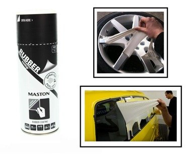 Maston Spray Sprühfolie Flüssiggummi Felgenfolie Rubber Comp Farbe schwarz