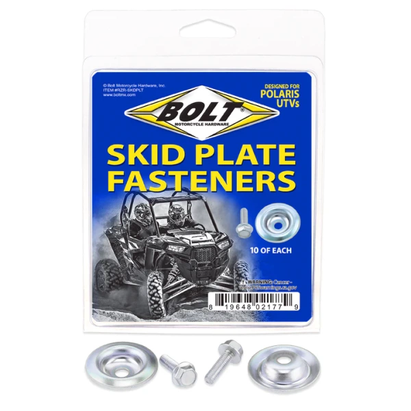 BOLT USA 10x Gleitplattenverbinder passend für Polaris UTV RZR