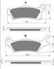 KH618 Bremsbeläge GOLDfren 309 m.in CAN AM