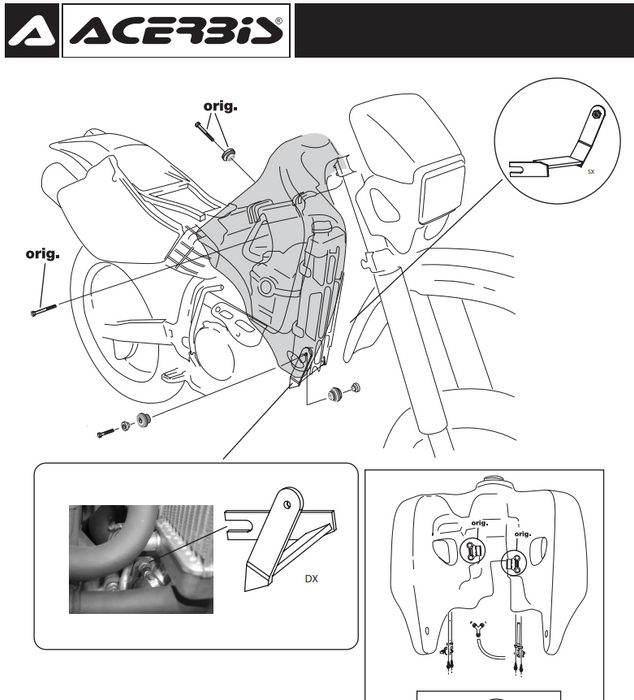 Bak paliwa 24L  Honda XR 650 / XR 650 R 2000-2007