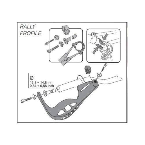 Handbary RALLY PROFILE pomarańczowy