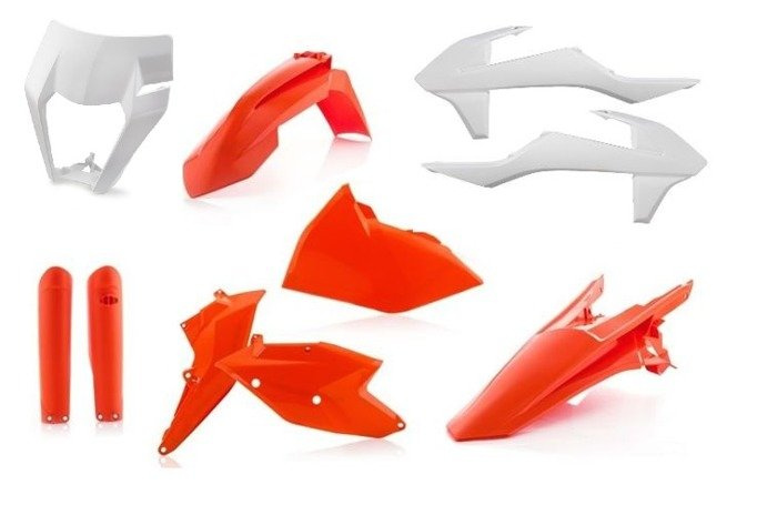 Acerbis Plastik Kit Verkleidung passend für KTM EXC XC 125 520 2017 2018 2019