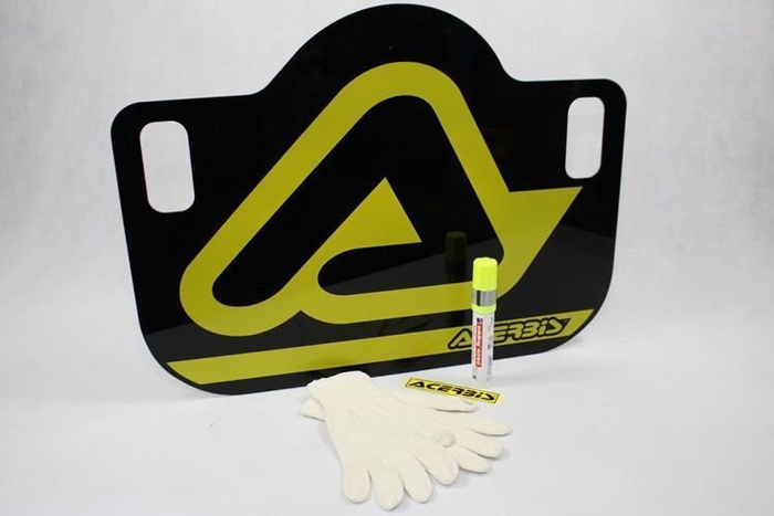 Acerbis Set Pitboard + Marker + Handschuhe Motocross MTB 