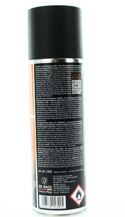 S100 125ER KETTENSPRAY SMAR DO ŁAŃCUCHA W SPRAYU  300ML NOWOŚĆ!