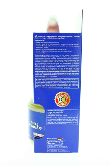 S100 TOTAL REINIGER PLUS 750ml von Dr.Wack Motorradreniger 750ml neue Formel !!!