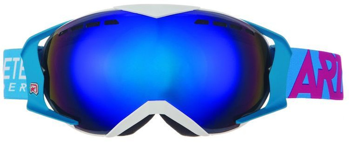 Hochwertige Skibrille Ariete Mantis voll verspiegelt Antifog 100% Made in Italy