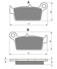 Bremsbeläge GOLDfren 003 KX KXF RM RMZ WR YZ YZF Hinten