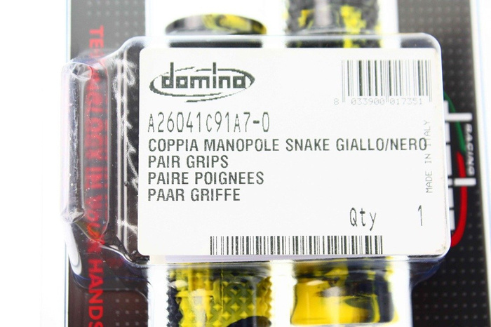 RAUSVERKAUF Griffe Domino SNAKE - gelb - schwarz 