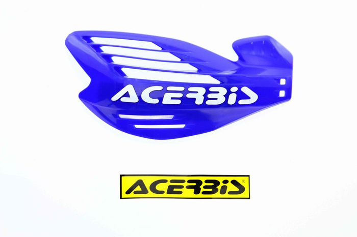 RAUSVERKAUF Acerbis Handprotektoren X-FORCE Motocross Paar inkl. Anbaukit Blau