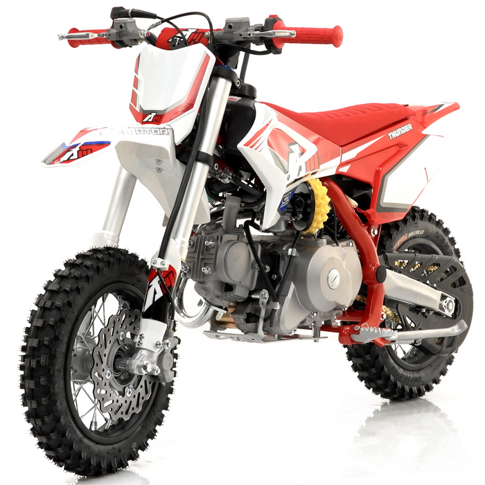 Motocykl AM Thunder 70 e-start, koła 10"  Pit Bike / dla dzieci / regulowana wysokoś siedzenia