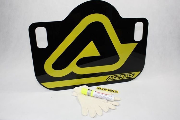 Acerbis Set Pitboard + Marker + Handschuhe Motocross MTB 