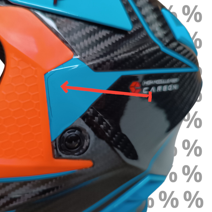 Kask Acerbis Steel Carbon z małą wadą lakierniczą XS Cross Enduro