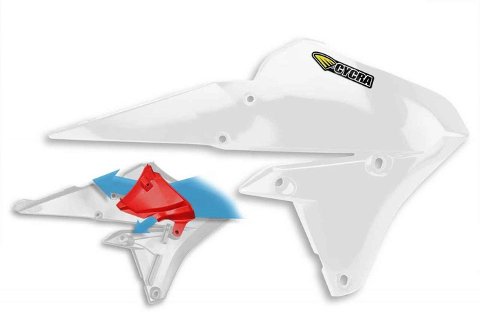 CYCRA USA Motocross POWERFLOW Yamaha Kühlerspoiler YZF 250 / 450; 14-17 WRF 15>