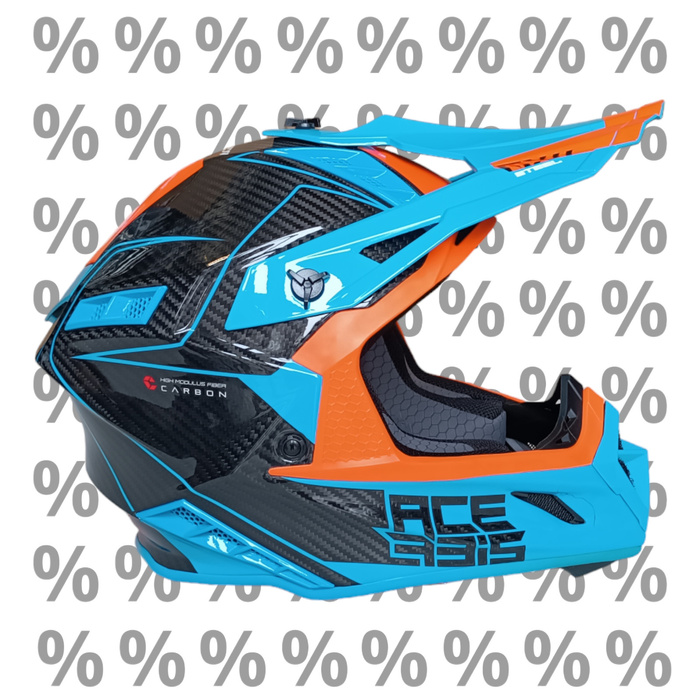 Kask Acerbis Steel Carbon z małą wadą lakierniczą XS Cross Enduro