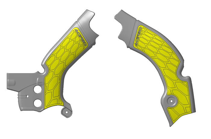 Acerbis Rahmenprotektor Rahmenschützer X-Grip Suzuki RMZ 450 2008> Made in Italy