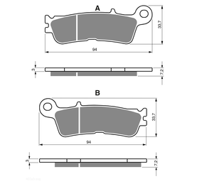 KH755 Bremsbeläge  GOLDfren 403 e.g. Neu Yamaha vorn