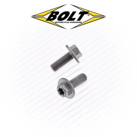 BOLT USA 10x Śruby kołnierzowe duże M6 w stylu europejskim 6x15mm