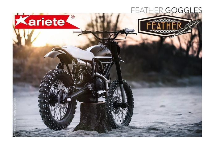 RAUSVERKAUF Brille Ariete FEATHER Cafe Racer Oldtimer Scrambler Cabrio Motocross