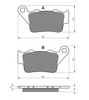 Bremsbeläge GOLDfren KH208/213 GOLDfren 023 e.g. alt hinten