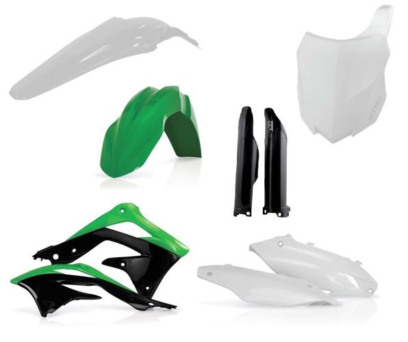 Kawasaki Plastik Kit FULL Komplett KXF 450; 2013 - 2015 Acerbis MAde in Italy