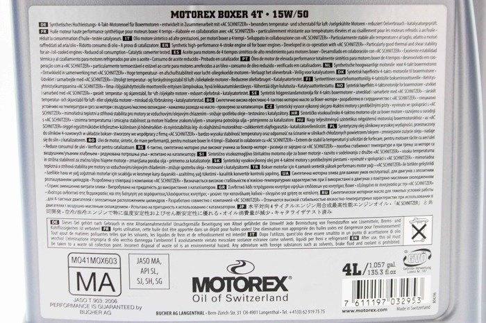 Motorex Boxer 15W50 4L 