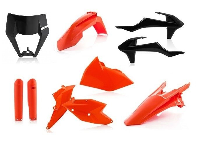 Acerbis Plastik Kit Verkleidung passend für KTM EXC XC 125 520 2017 2018 2019