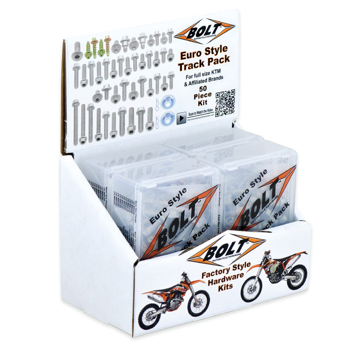 Ekspozytor + 6 x BOLT Track Pack II do pasuje do KTM Husqvarna