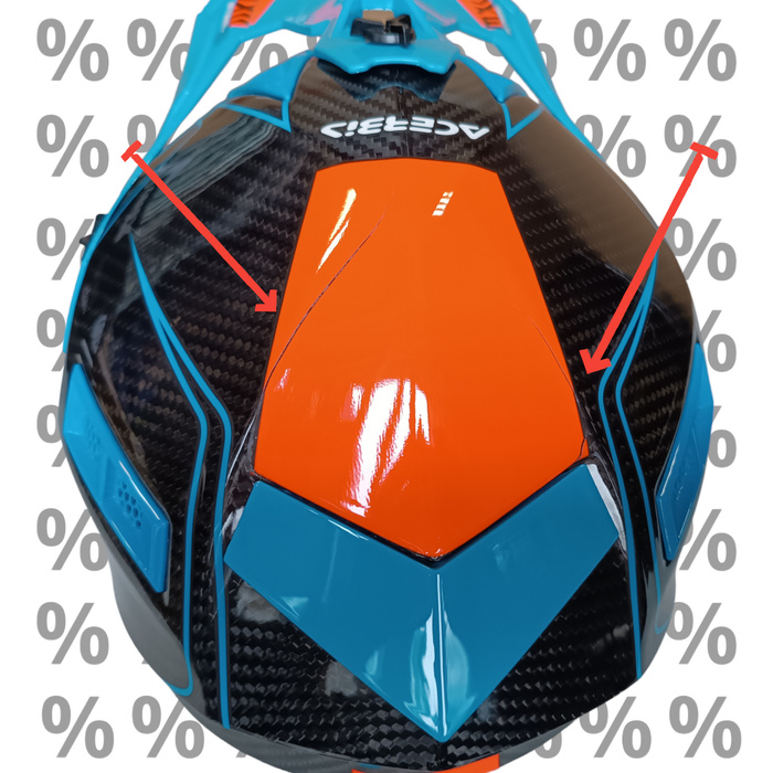 Kask Acerbis Steel Carbon z małą wadą lakierniczą XS Cross Enduro