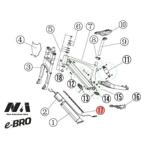 17. NAI-Kabelhalterung mit Schraube e-BRO